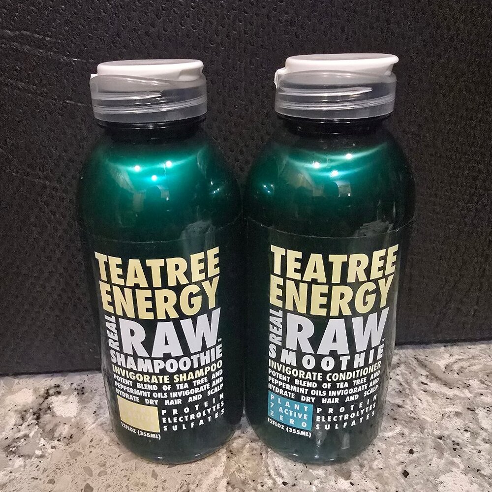 Real Raw Teatree Energy Shampoothie Invigorate Shampoo Conditioner